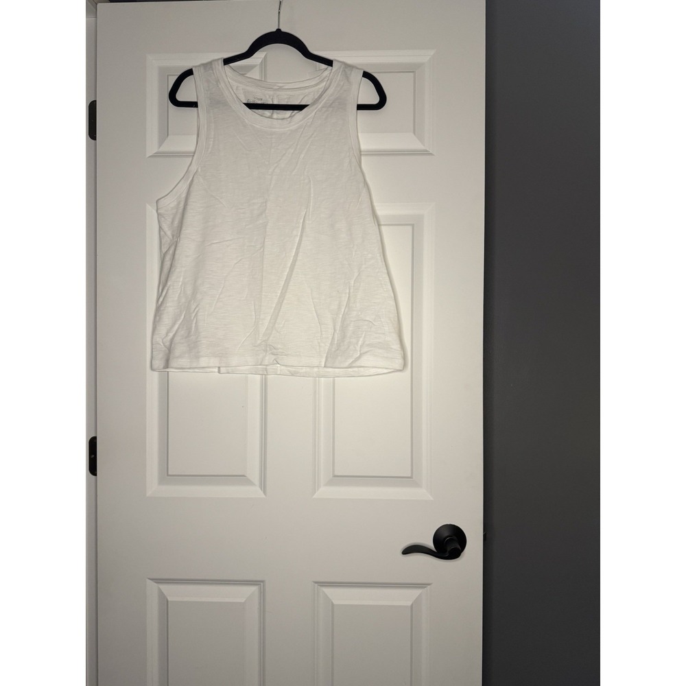 J Crew Girlfriend Tank Xl White Nwt